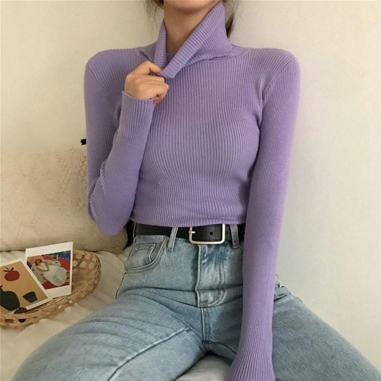 8컬러 캐시미어 골지 폴라 티셔츠 폴라티 반목티 여자폴 여성