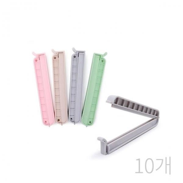 야채밀폐집게 봉지클립 홀더 과자집게 밀폐캡 소4p 10p