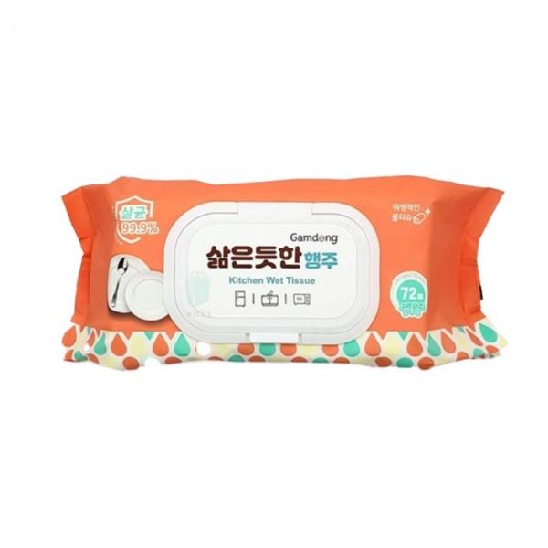 감동 삶은듯한행주(72매캡형) 주방청소물티슈 주방행주 일회용행주 청소용품