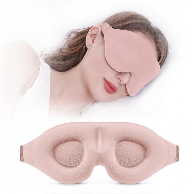눈가리개 수면3D쿠션안대 핑크 블랙