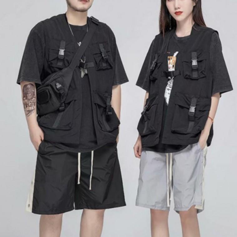 카고 캐주얼조끼 2컬러 남여공용 조끼 포켓