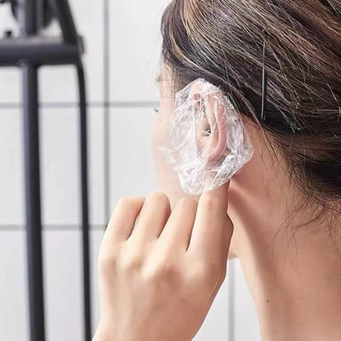 일회용 위생 비닐 이어캡 귀덮개 100개