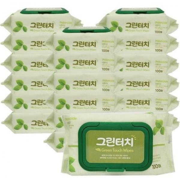 그린터치 물티슈 100매 - 캡형