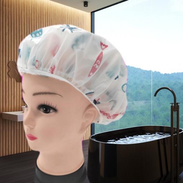 PEVA 방수 샤워캡 헤어캡 긴머리 헤어비닐