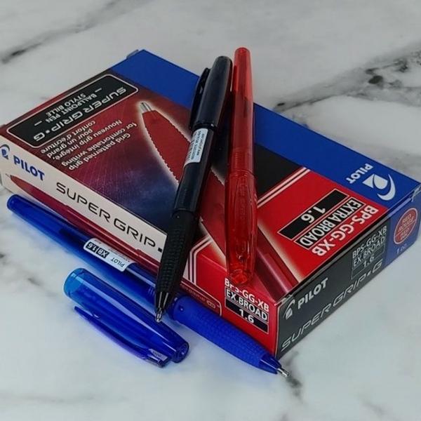 파이롯트 1.6mm 유성볼펜 Super Grip_G 캡형 1다스