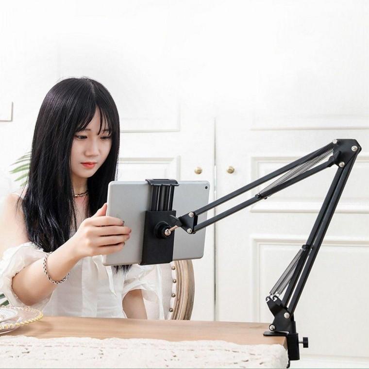 책상 집게형 침대 자바라 거치대 코브라 스마트폰 핸드폰 휴대폰 걸이