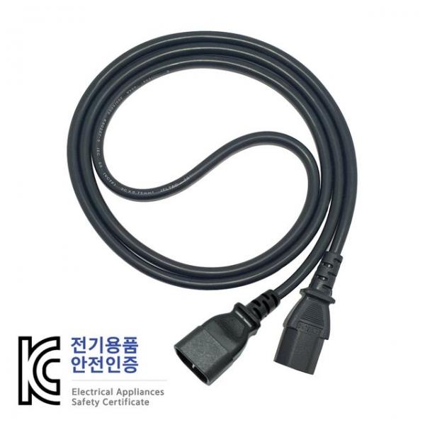 컴퓨터 파워 캡코드 연장 케이블 220V 10A 벌크 1M