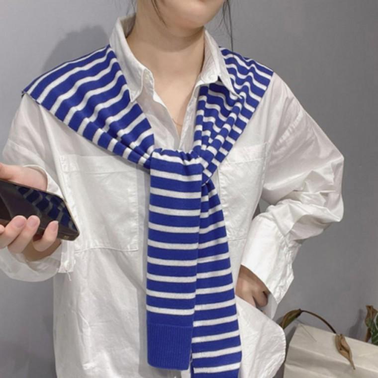 여성 데일리 단가라 레이어드 어깨 숄 가디건