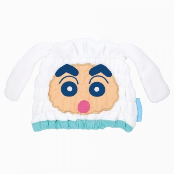 스케이터 헤어캡 짱구X흰둥이 아동 타월 캡 헤어타월 세면타월 세면타올