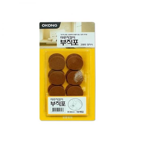 마루지킴이 부직포(원 30mm 16개입) 보호캡 가구보호