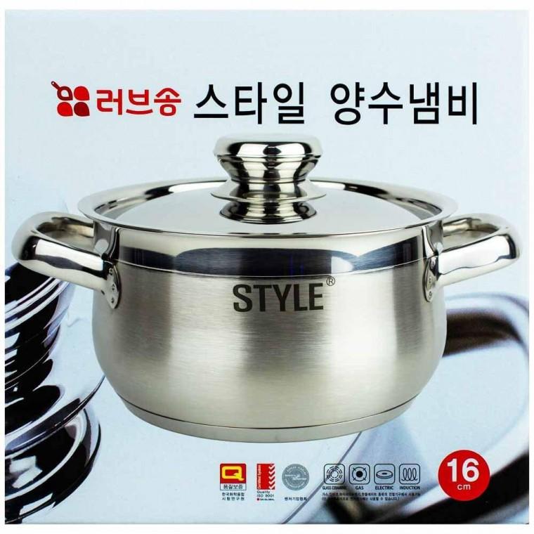 남선 러브송 스타일 양수냄비 16cm 인덕션 겸용(107688)