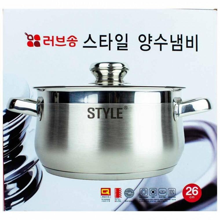남선 러브송 스타일 양수냄비 26cm 인덕션 겸용(107695)