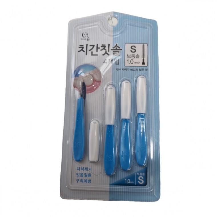 치간칫솔 사용 효과 4P 비교 구강 위생 용품 치아 문