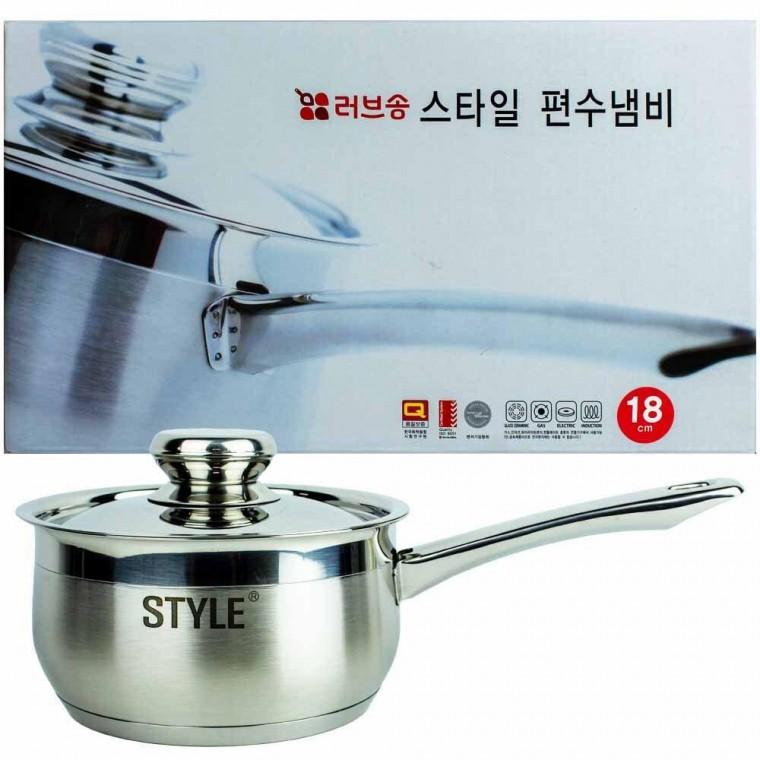 남선 러브송 스타일 편수냄비 18cm 인덕션 겸용(107619)