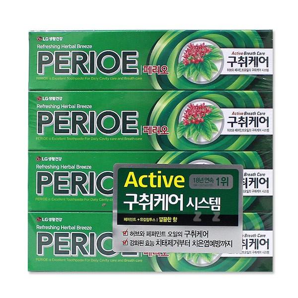 페리오 브레쓰케어 알파치약 150gX4개입 -TJ/칫솔/실