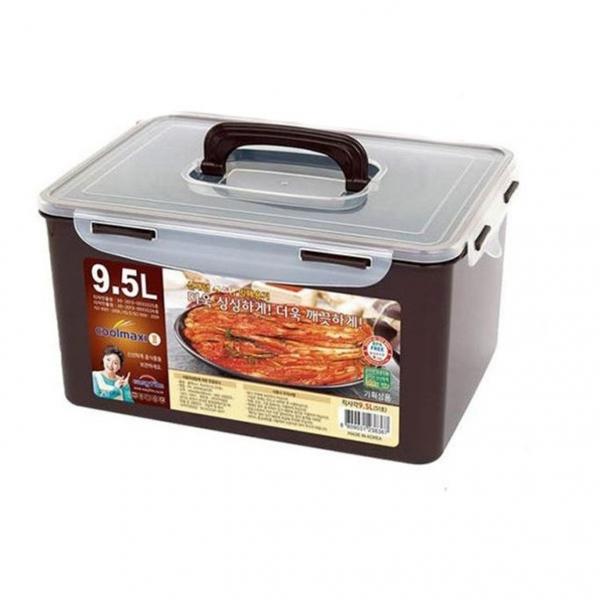 쿨맥시 밀폐용기 김치통 정리 반찬통 사각 51호 9.5L