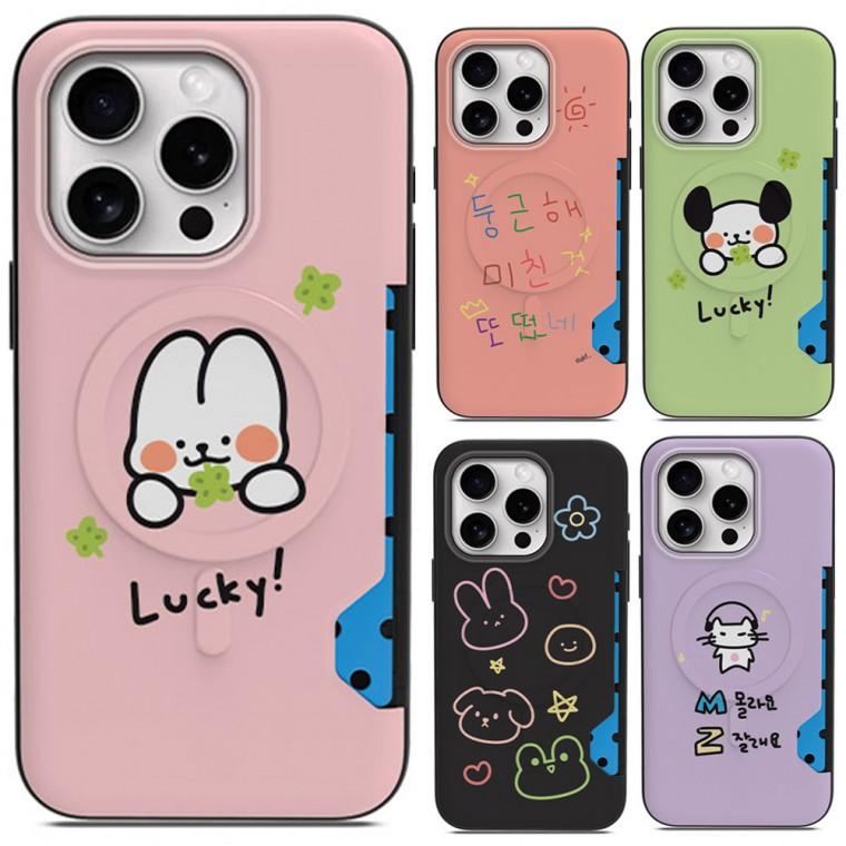 갤럭시S23울트라 행운냥 맥세이프 카드 케이스 S918