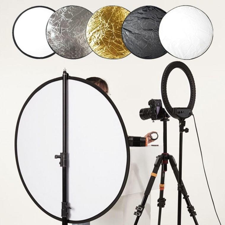 리플렉터 반사판 80cm 5in1 조명판 스트로보 촬영용품 DSLR 엄브렐라 리플렉터 사진 소프트 제품