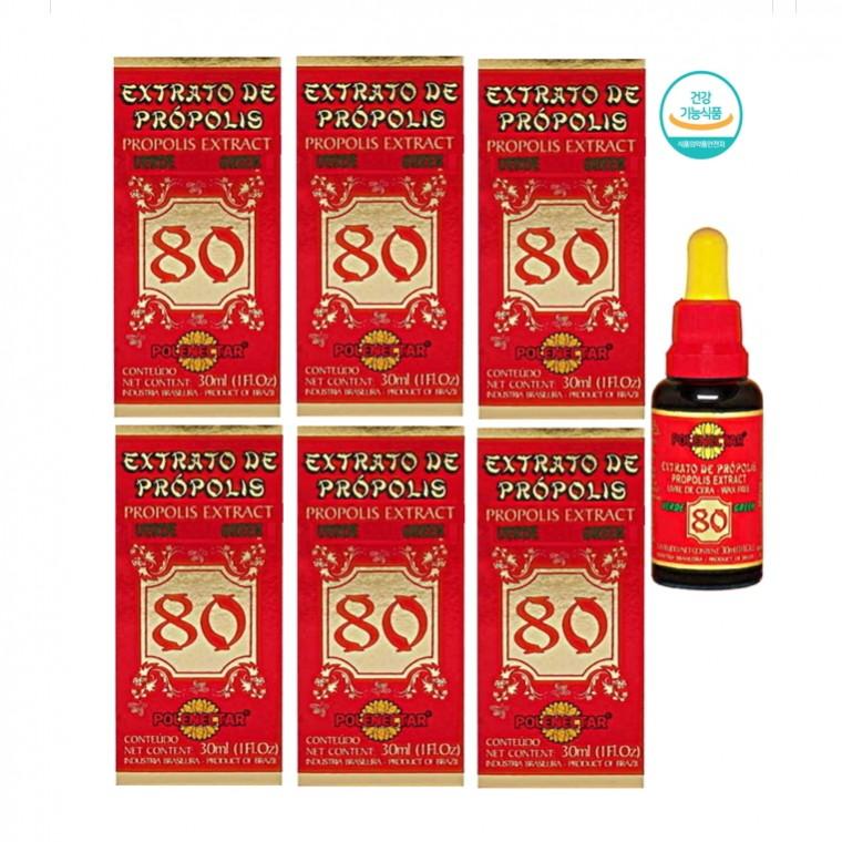 브라질 폴리넥타 그린 프로폴리스 80 30ml x 6개