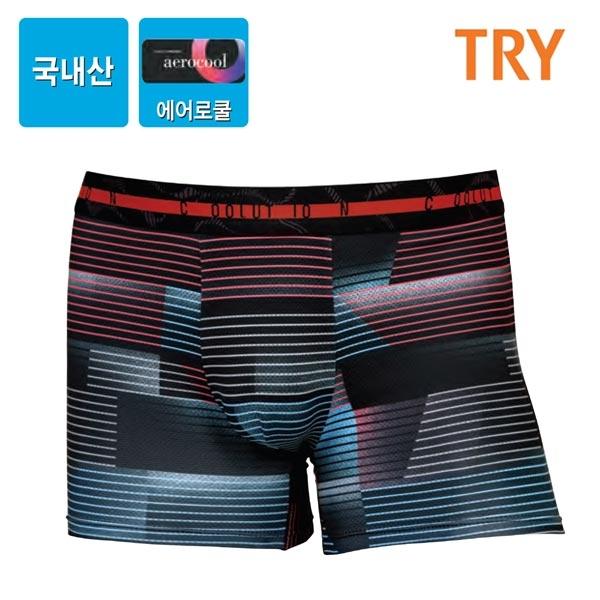 TRY 남성 에어로쿨 액티브 남자  팬티(오렌지)