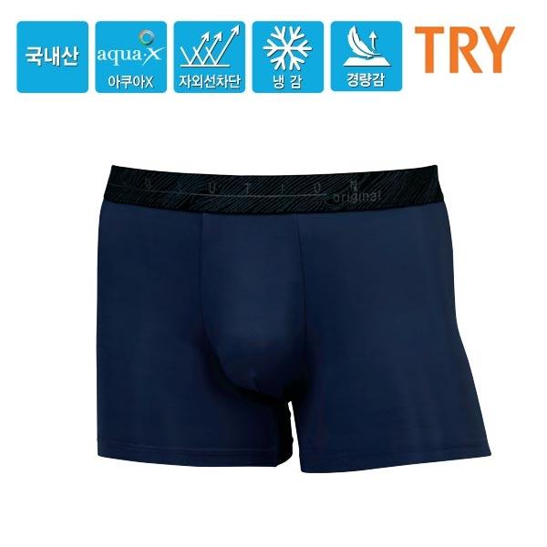 TRY 남성 아쿠아엑스 베이직 쿨냉감 남자  팬티