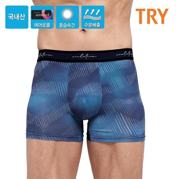 TRY 국내산 남성 에어로쿨 남자 전사나염  팬티