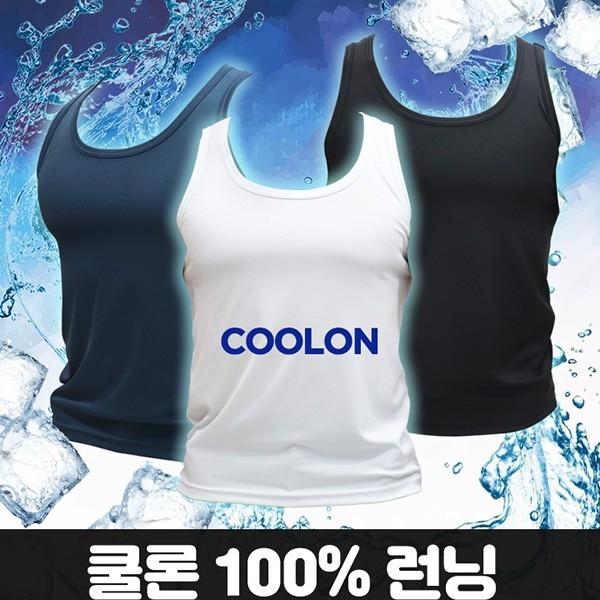 쿨론 원사 기능성 러닝 민소매 남성 단체복   등산복 단체복 헬스복 운동복