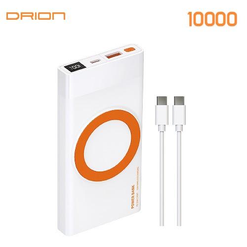 드리온 고속 무선 보조배터리 10000mAh C to C D-PWQ-PD10000