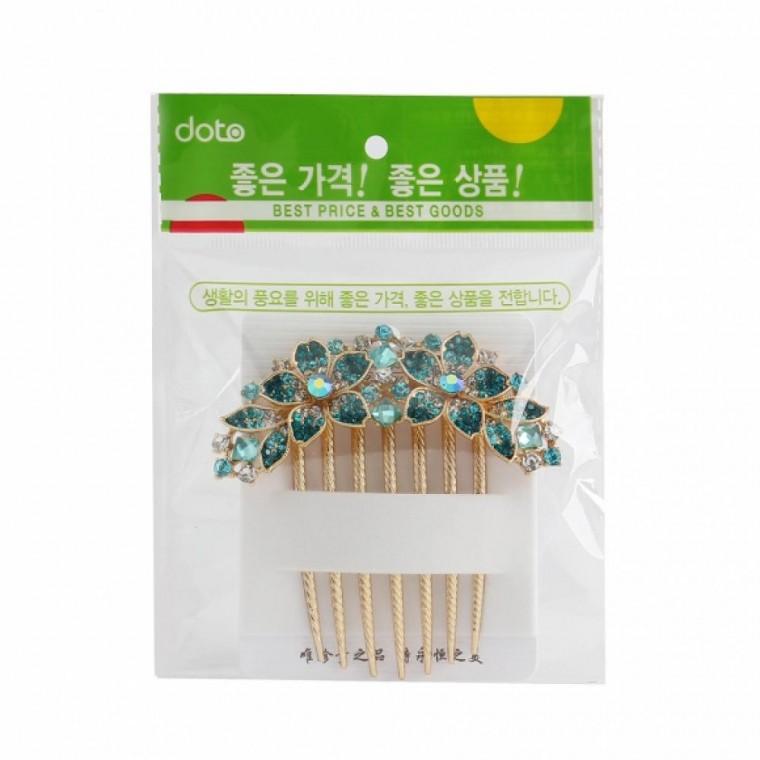 헤어핀 파랑 헤어장식 뒤꽂이