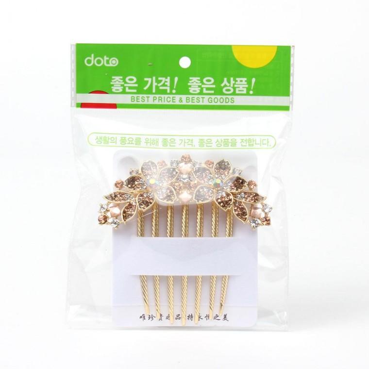 헤어핀 뒤꽂이 헤어장식 골드