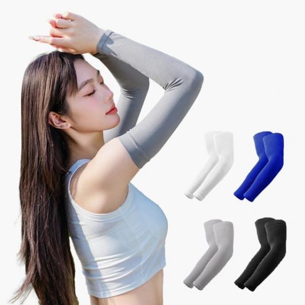(큰손할인) 데일리팔토시 스포츠 여름 운전 냉감 여성 얇은 라이딩 암슬리브 햇빛가리개 시원한 쿨 골프
