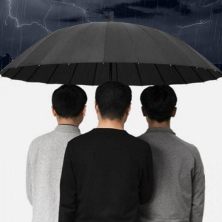 대형 장우산 24개살 튼튼한 24개 자동 살 대형 3단 우산 방수 튼튼한 장