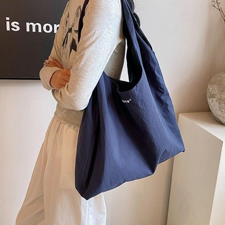 여성 빅 숄더 쇼퍼 백 데일리 보부상 큰 가방 네이비 빅숄더백 데일리백 여자 보부상백