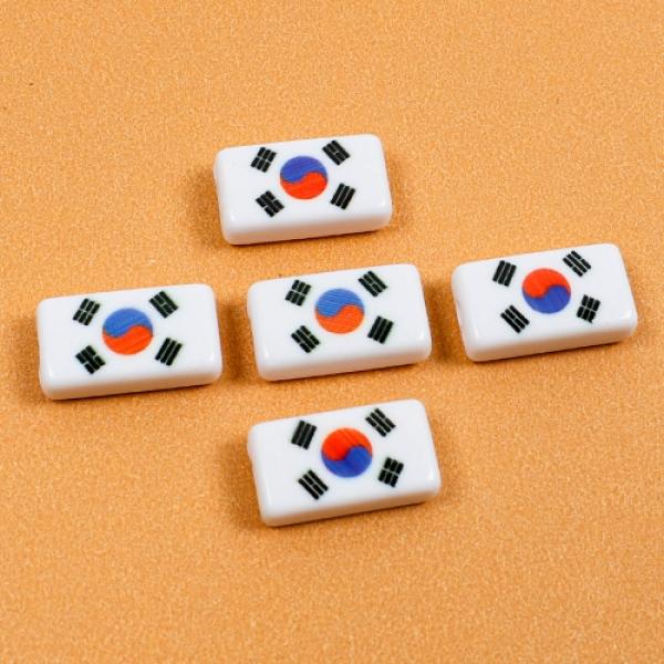 태극기비즈 사각 5개세트 G-4 랜덤발송