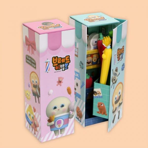 브레드이발소스탠드종이지함필통 2A3~4사이 1개 랜덤발송