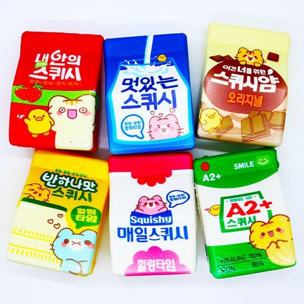 우유팩스퀴시 A-1 1개 랜덤발송