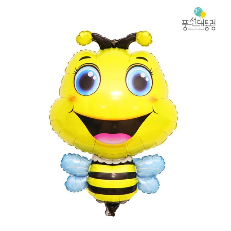 스마일 꿀벌 은박 풍선 곤충 은박풍선 파티풍선 베이비 생일 홈파티 장식 꾸미기