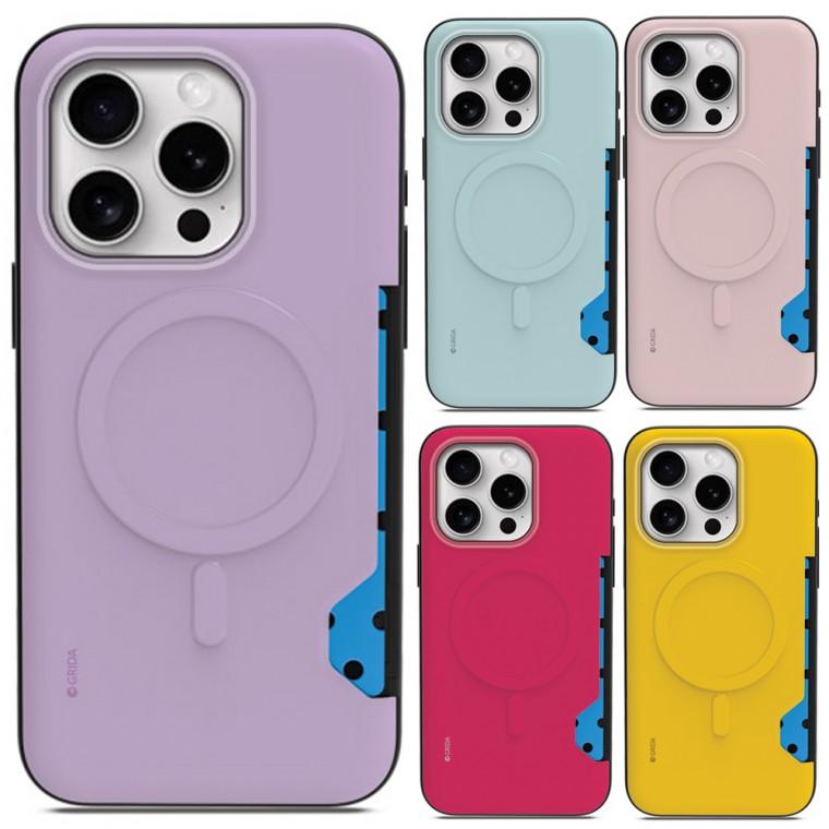 아이폰15프로맥스 믹스컬러 맥세이프 카드 케이스