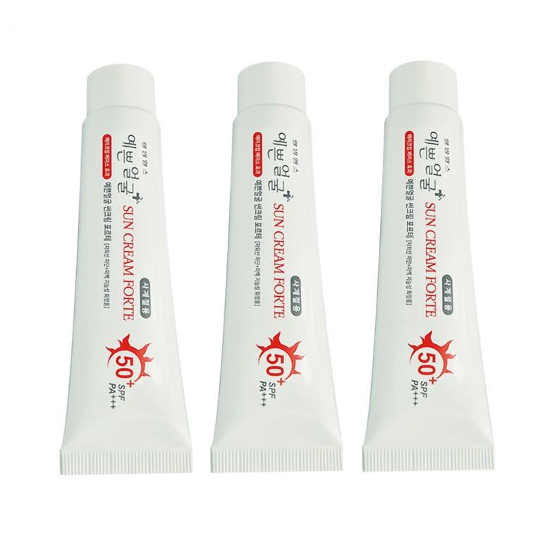 예쁜얼굴 썬크림 포르테 25g 3개