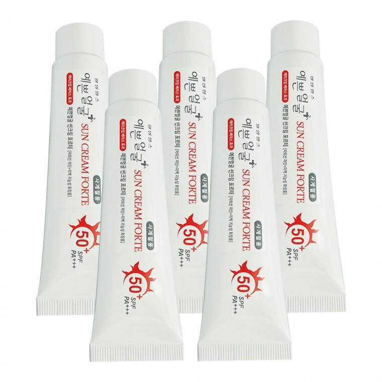 예쁜얼굴 썬크림 포르테 25g 5개