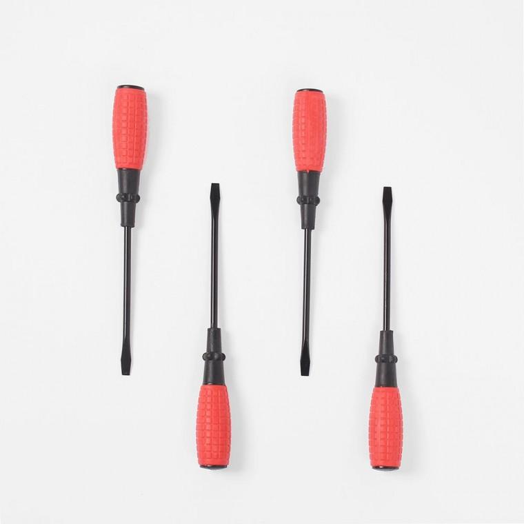 자석 6x225mm 수공구 드라이버 일자 4p세트