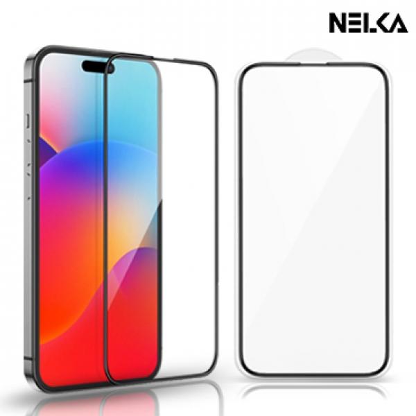 넬카 프리미엄 강화유리필름-1매 [iPhone15 Pro-6.1] 15 프로-6.1