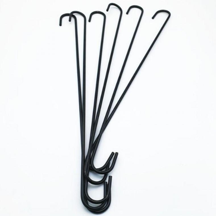 s자고리특대 철고리 블랙 50cm1개 대형S자 소품걸이 행거 가방걸이 모자걸이 옷걸이