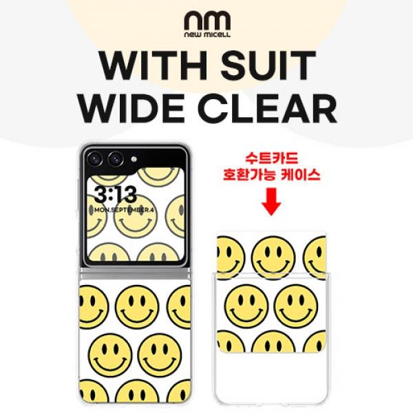 뉴미셀 위드수트 와이드 클리어 케이스 [SM-F731] 갤럭시Z플립5 5G