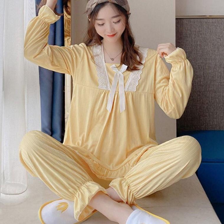 예쁜 여성 슬립 웨어 카라 레이스 밴딩 잠옷 홈웨어 여자 실크 커플 속옷 결혼 선물
