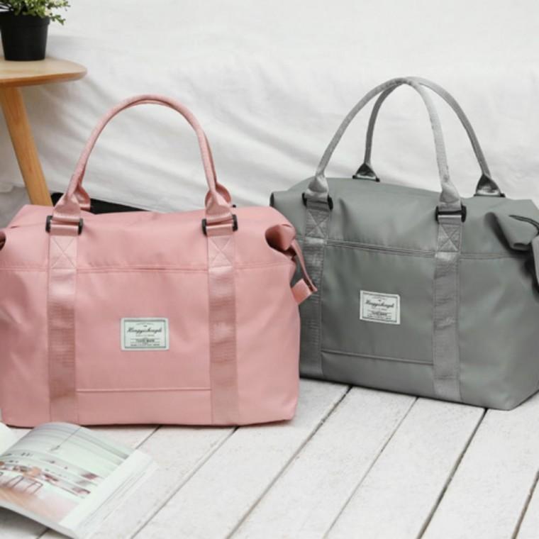 남녀공용 데일리 여행용 방수 포켓 보스턴백 가방