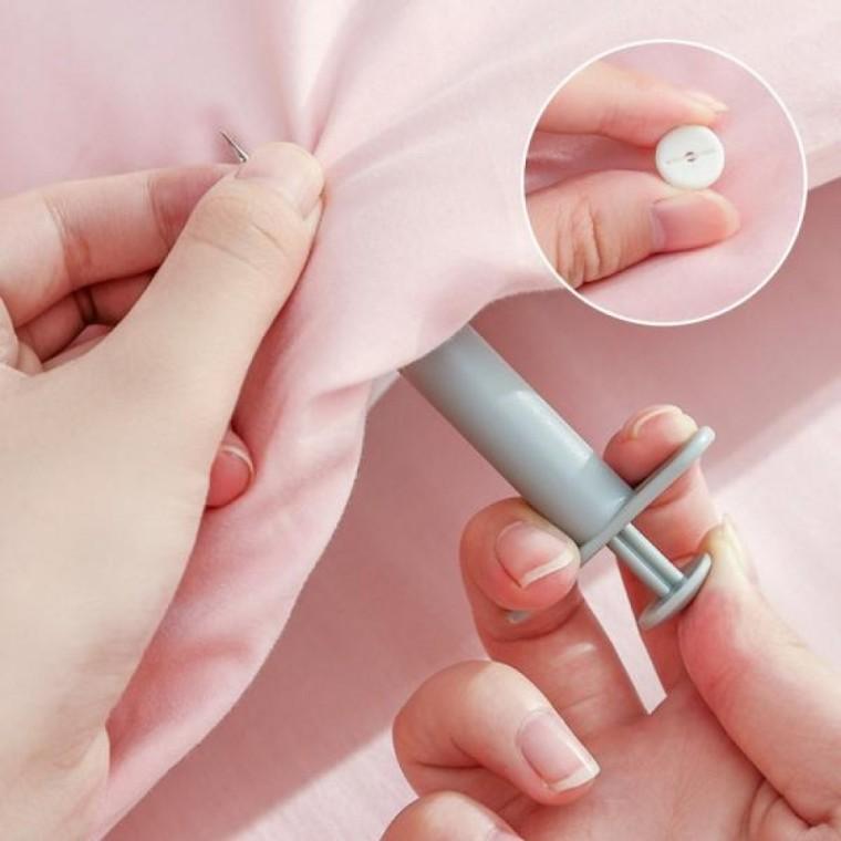 주사기 이불 커버 밀림방지 안전 고정핀 침대 정리용