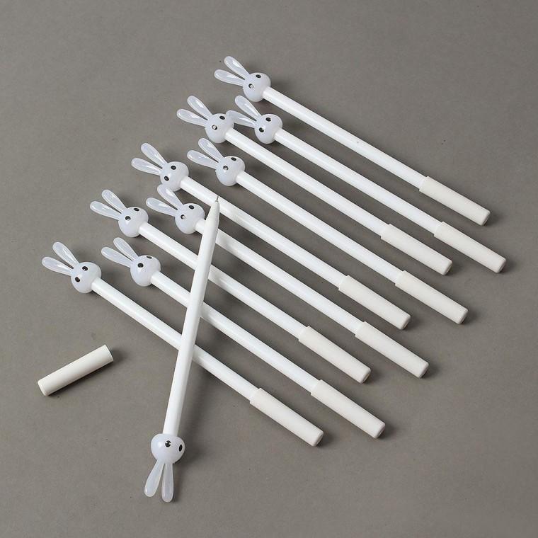 10p 검정 캐릭터 중성볼펜 잉크볼펜