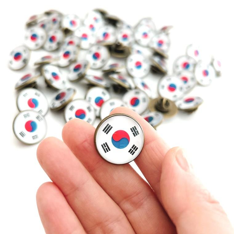 태극기뱃지 경축일 브로치 선물 뺏지