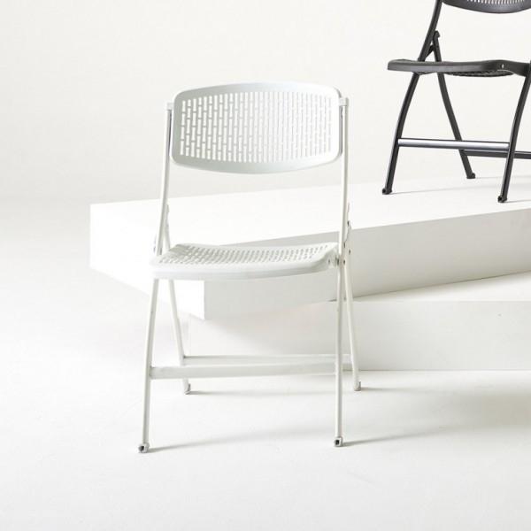 가구산책 화이트  디자인 접이식체어 인테리어 의자 B4173